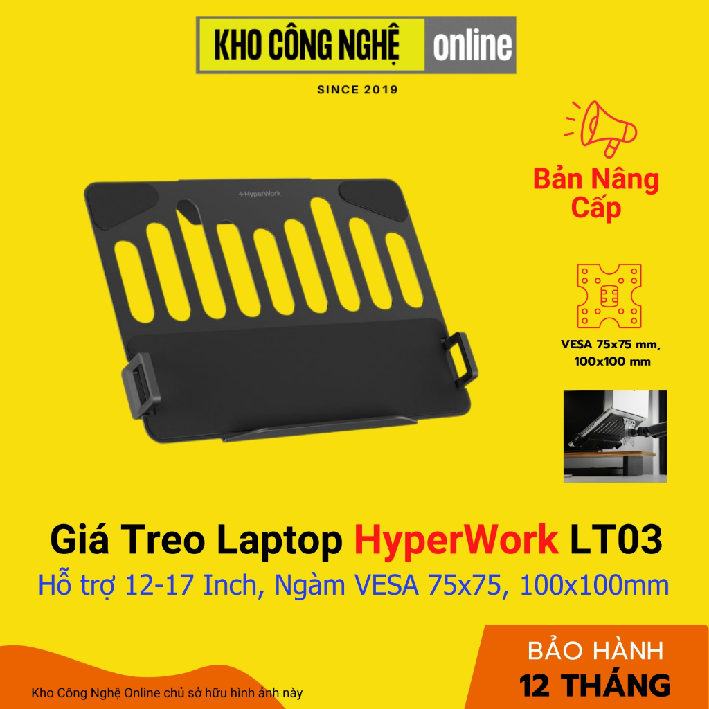 Giá Treo Laptop HyperWork LT03 - Hỗ Trợ 12-17 Inch, Tải trọng 9KG (Hàng ...