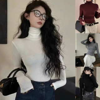 Áo thun body cao cổ thu đông nữ chất tăm mịn co giãn ôm nhẹ mẫu trơn 4 màu VANISA CT477