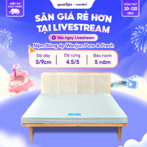 Nệm Bông ép Wonjun Pure & Fresh dày 5cm và 9cm - Nệm vững, nệm gấp gọn, đệm bông ép cao cấp