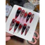 431. nailbox đen đỏ, đá đỏ