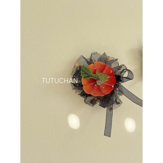 [ Tutuchan ] Kẹp tóc Hallowen bí ngô, phụ kiện kẹp tóc