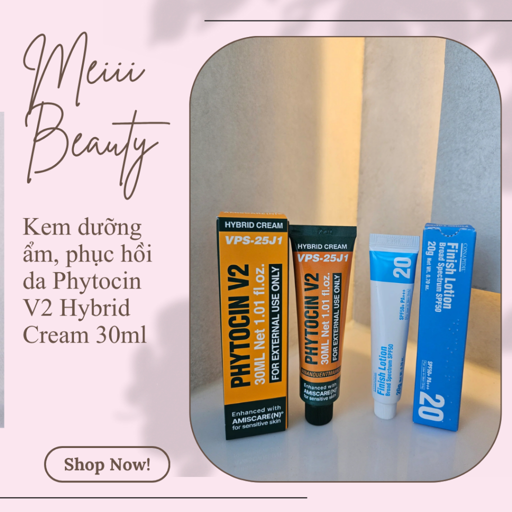 Kem dưỡng ẩm, phục hồi da Phytocin V2 Hybrid Cream 30ml | Shopee
