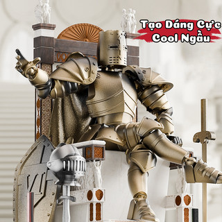 Đồ Chơi Lắp Ráp Mô Hình Hiệp Sĩ Trung Cổ, Các Khớp Ghép Nối Dễ Dàng Cử Động Và Tạo Dáng, Đi Kèm Nhiều Phụ Kiện Đẹp Mắt
