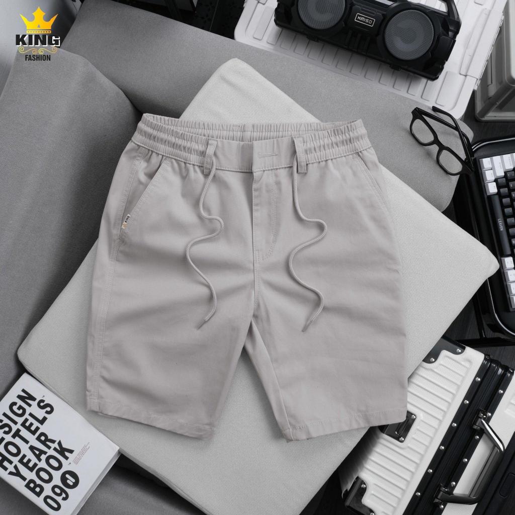 Quần Short Khóa Kéo KING FASHION, Quần ngắn nam cao cấp lưng thun co giãn thoải mái fit dáng