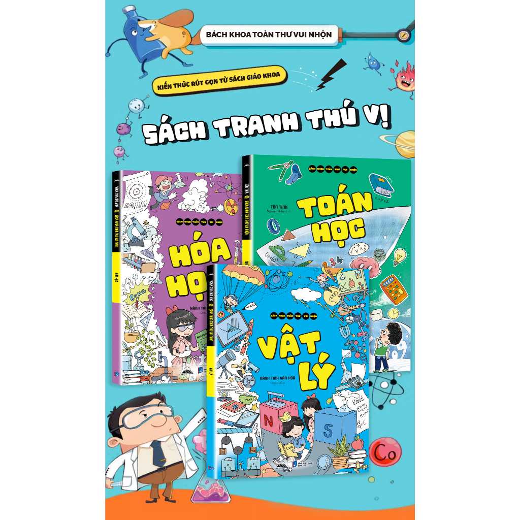 Sách - Bách Khoa Toàn Thư Vui Nhộn - Toán Học, Vật Lý, Hóa Học - Tiên Phong Books
