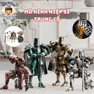Đồ Chơi Lắp Ráp Mô Hình Hiệp Sĩ Trung Cổ, Các Khớp Ghép Nối Dễ Dàng Cử Động Và Tạo Dáng, Đi Kèm Nhiều Phụ Kiện Đẹp Mắt
