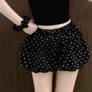 Quần Shorts Nữ Bí Ngô Pumkin Quần Váy Chấm Bi Chất Vải Thun WSH010