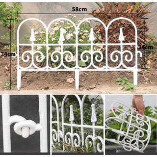 Hàng Rào Trang Trí Sân Vườn Bằng Nhựa, Chắn Vườn Rau Bãi Cỏ, Vách Ngăn Sân Vườn Nhỏ Gọn Tiện Lợi Buna.