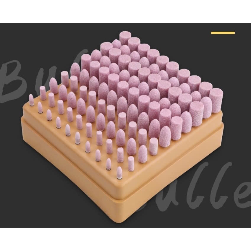 Bộ 100 đầu đá mài mini dùng cho máy khoan, máy mài - Đá mài đánh bóng kim loại, gỗ, đá, thủy tinh