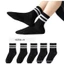 10 đôi tất đen trắng sọc kẻ cấp Unisex cổ cao - cổ lỡ - cổ thấp chất liệu cotton mềm mại