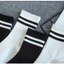 10 đôi tất đen trắng sọc kẻ cấp Unisex cổ cao - cổ lỡ - cổ thấp chất liệu cotton mềm mại