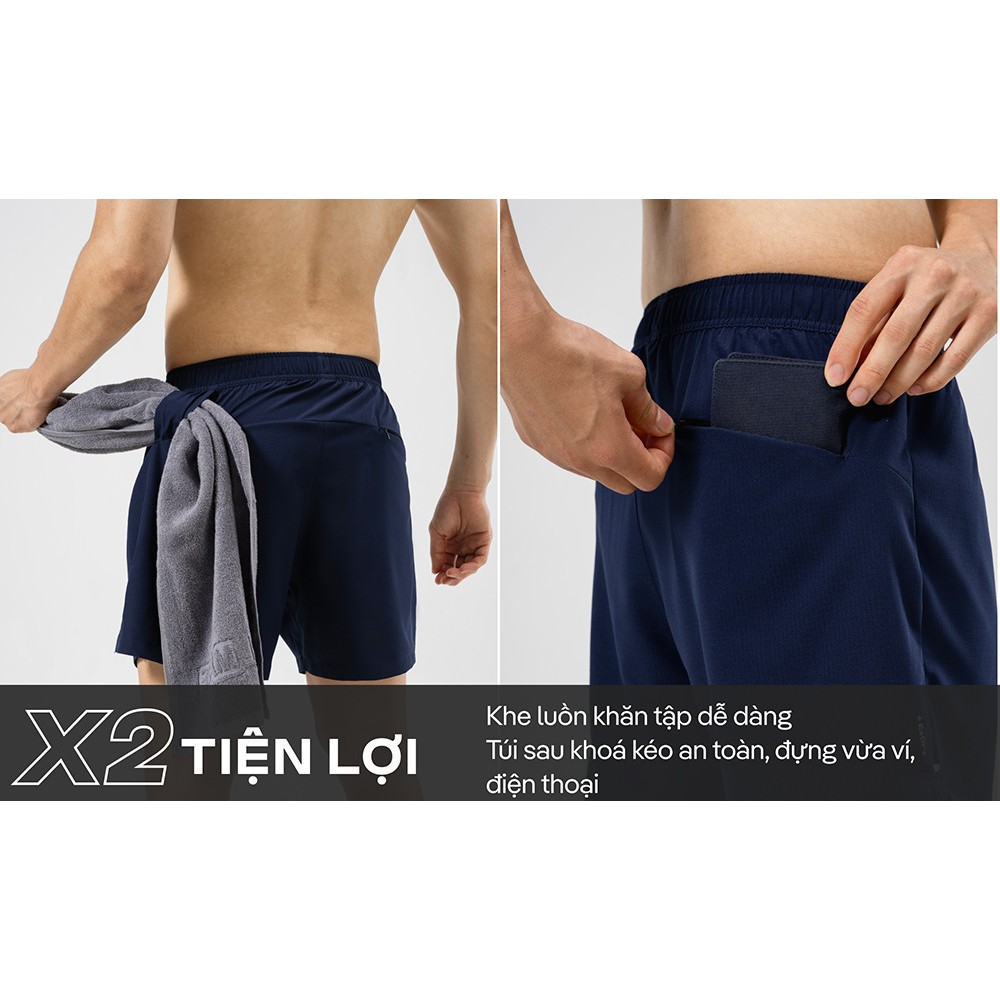 [TẶNG COMBO 2 TẤT]Set thể thao Pickleball Áo thun Teamwear Flexline Active +Quần short 5inch Essentials Coolmate