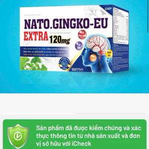 Viên Bổ Não NATO.GINKGO-EU EXTRA 120mg - Hỗ trợ tăng cường tuân hoàn máu náo, giúp ngủ ngon -[ Chính Hãng-Hộp100 viên ]