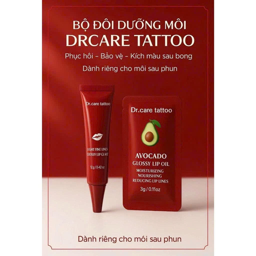 DR CARE TATTOO Son Dưỡng Kích Màu Môi Phục Hồi Sau Phun Xăm