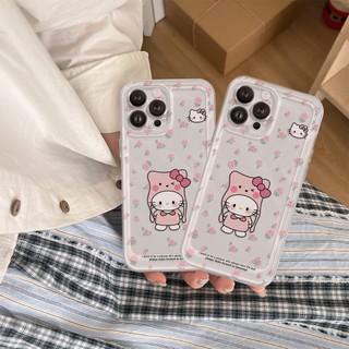 Ốp Lưng iPhone Mèo Mũ Hồng Viền Thẳng Chống Sốc, Bảo Vệ Camera - iP 7/8/X/XS/11/12/13/14/15/16/17/Plus/Pro/Max/Air