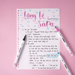 Bút Viết Calligraphy CLASSMATE 2 Đầu Ngòi BRUSH - Ngòi FINE Viết Bullet Journal, Bút Lông Màu Trang Trí Tiêu Đề Cao Cấp