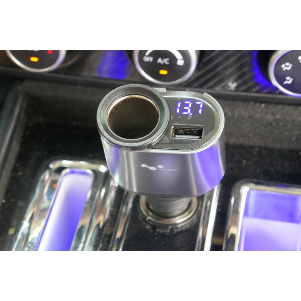 Tẩu chia sạc ô tô - Tẩu chia nguồn ô tô Cao Cấp 2 ổ - Kèm 2 Cổng USB - Type-C hỗ trợ sạc nhanh các thiết bị
