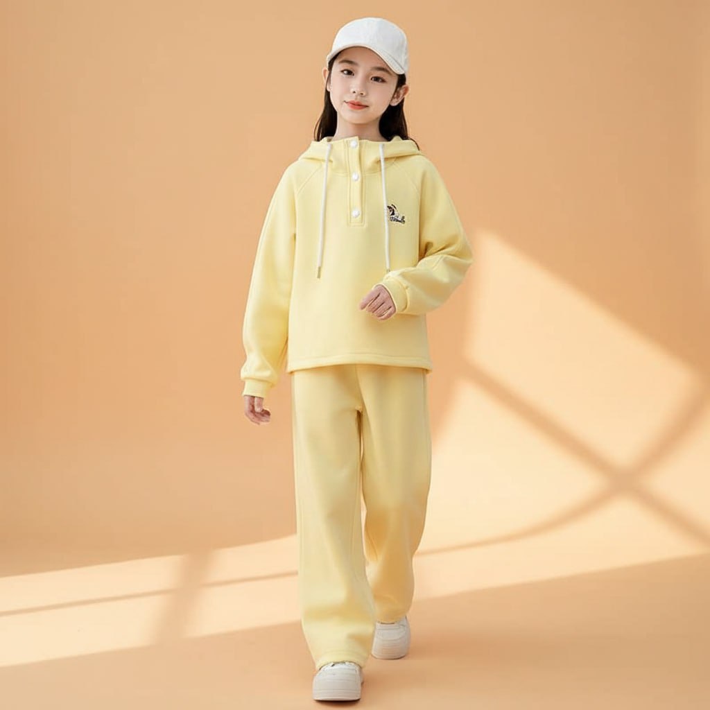 Set áo mũ 2 kiểu kèm quần suông cho bé gái size đại BEESHOP D25066