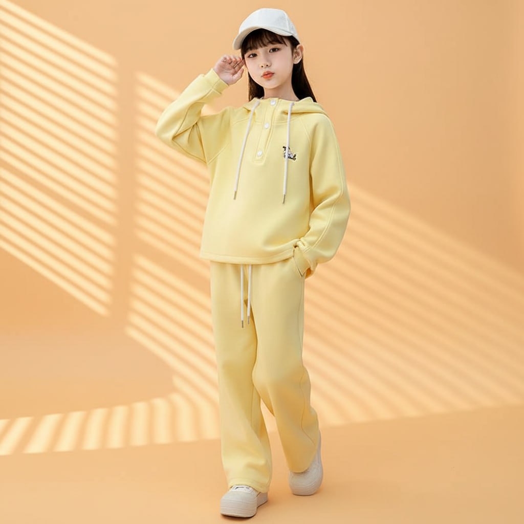 Set áo mũ 2 kiểu kèm quần suông cho bé gái size đại BEESHOP D25066