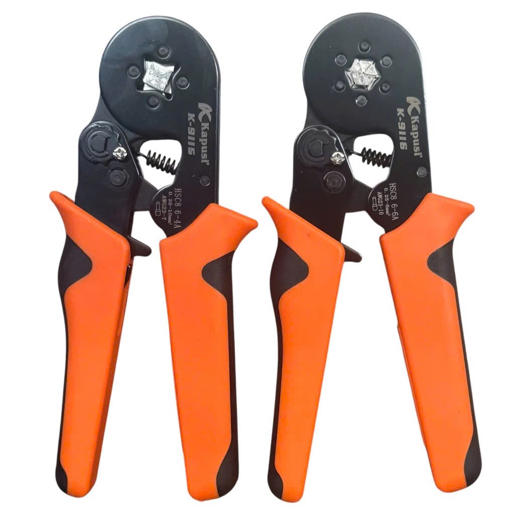 Kìm Bấm Đầu Cos Vuông/Lục Giác Kapusi – Bấm Cos Chuẩn, Gọn, Nhanh!