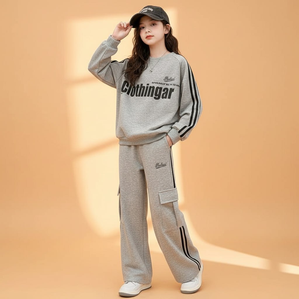 Set áo Clothingar kèm quần túi hộp cho bé gái size đại BEESHOP D25063