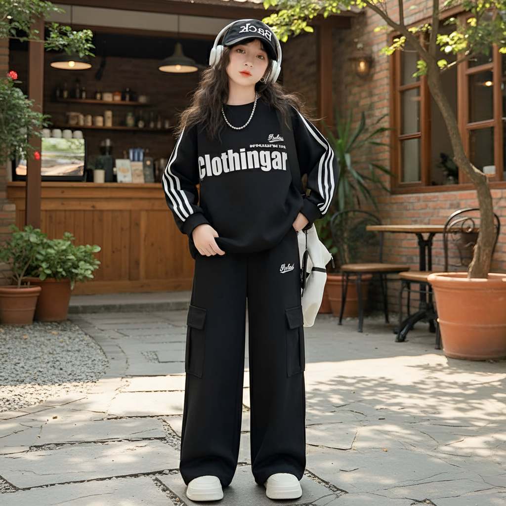 Set áo Clothingar kèm quần túi hộp cho bé gái size đại BEESHOP D25063