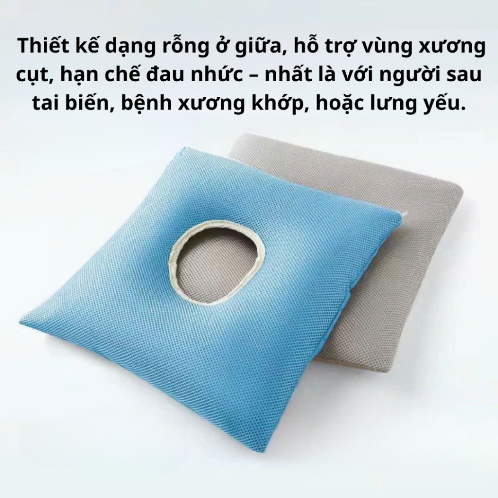 Gối Chống Loét– Hỗ Trợ Xương Cụt & Giảm Áp Lực Cho Người Nằm Lâu