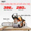 REALM máy cưa xăng 18/20 inch 52CC, cưa gỗ, chặt cây, làm vườn, lam & xích sắc bén