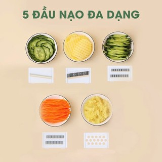 Bộ nạo rau củ 5 lưỡi INOX 304 – Dụng cụ đa năng giúp bạn sơ chế thực phẩm nhanh gọn mỗi ngày
