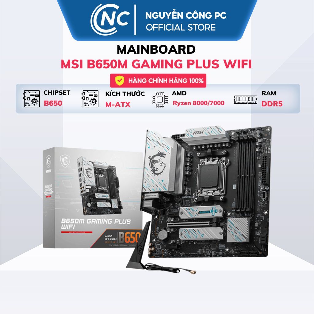 Mainboard MSI B650M GAMING PLUS WIFI DDR5 - BH 36 tháng | BigBuy360 - bigbuy360.vn