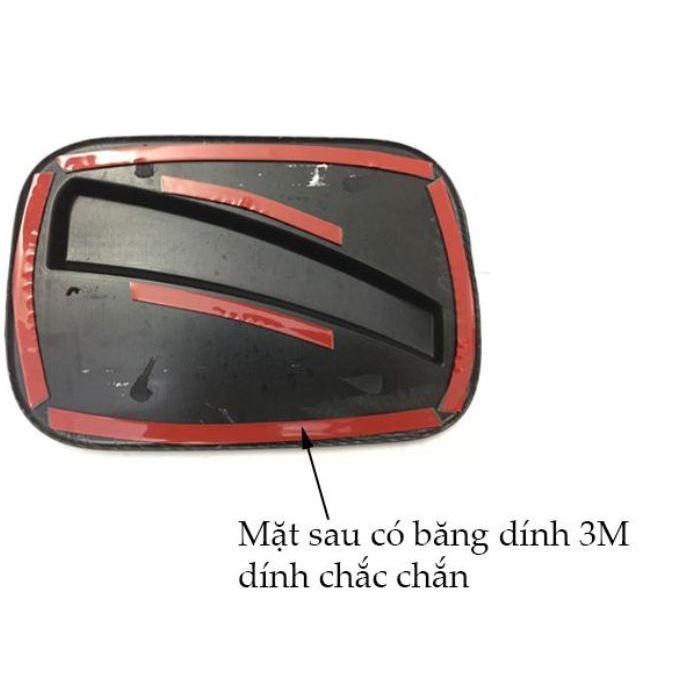 Ốp nắp bình xăng xe Toyota Vios 2019, 2020, 2021 2022, 2023, 2024, 2025 nhựa ABS vân carbon cao cấp, sáng bóng
