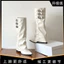Boot cao cổ nữ da mềm phong cách Hàn Quốc – Cổ cao 3 khóa sang chảnh, đế 5cm( Có ảnh thật)