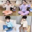 Bộ ngủ dài tay bé trai bé gái, bộ đồ dài tay thu đông cho bé chất liệu nỉ cao cấp mềm mại