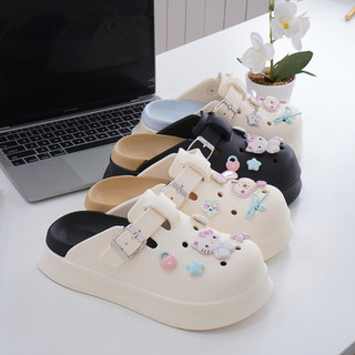 Dép sục nữ Mita đế cao 5cm kèm charm Mèo táo SR V2 kiểu sandal dễ thương năng động CSM-46