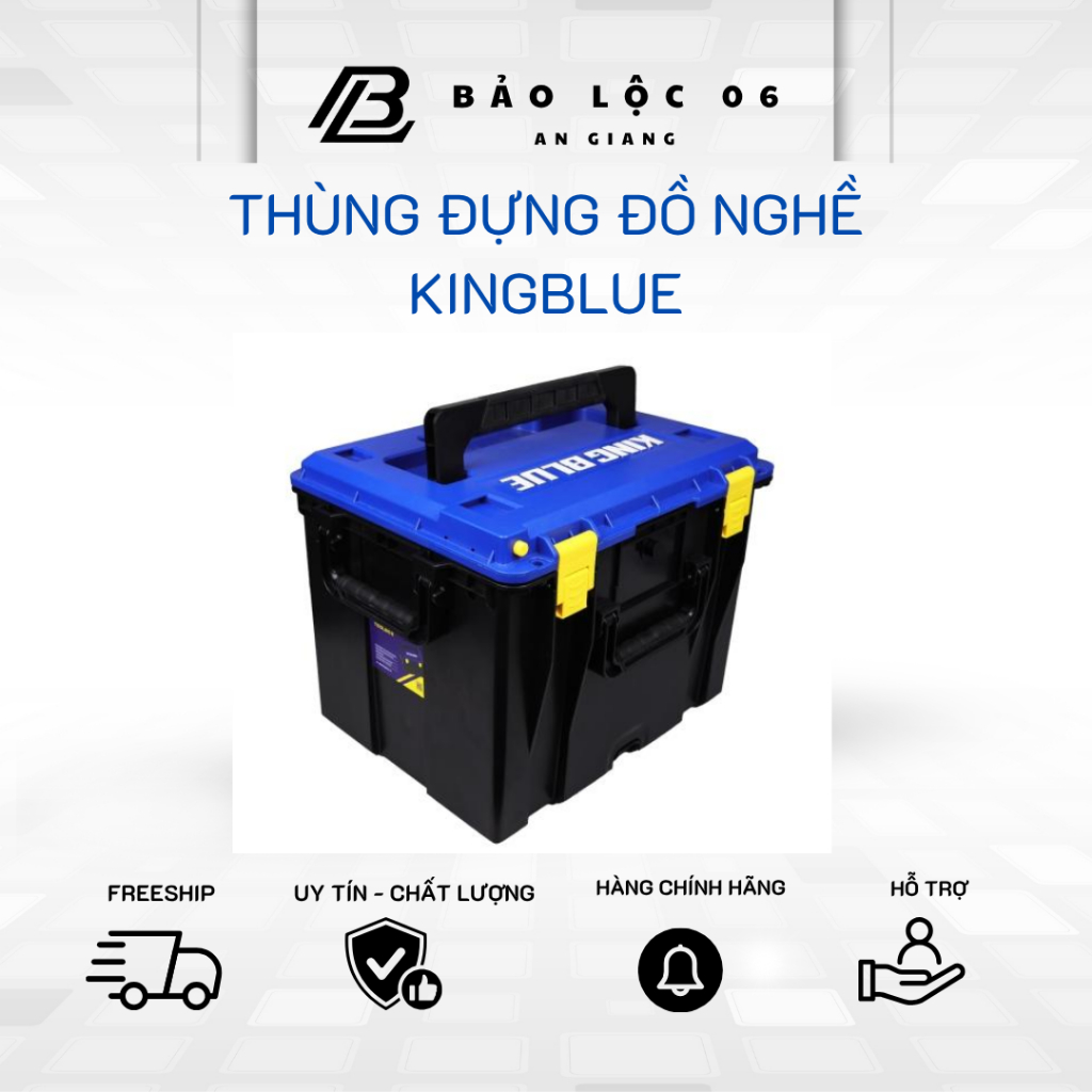 Thùng đựng đồ nghề Kingblue chống nước, chống va đập KHD4216, KHD4212, KHD4233,KHD20 - ABS cao cấp
