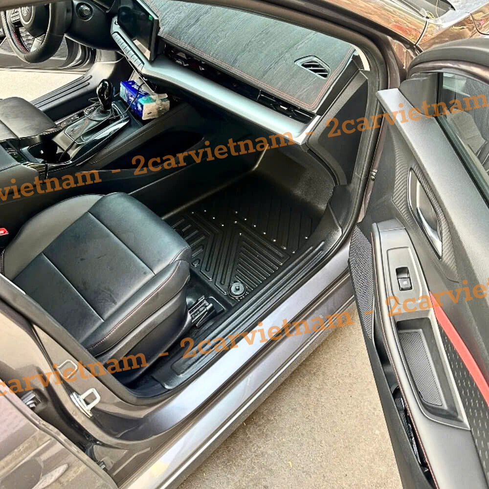 Thảm lót sàn NHỰA 5D xe MG ZS-Hiện nay Hàng TPE đúc nguyên khối siêu bền, không thấm nước, dễ vệ sinh _Mẫu BẬC DÀI