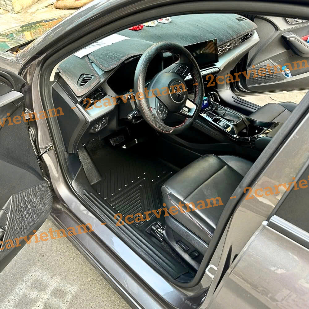 Thảm lót sàn NHỰA 5D xe MG ZS-Hiện nay Hàng TPE đúc nguyên khối siêu bền, không thấm nước, dễ vệ sinh _Mẫu BẬC DÀI