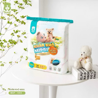 Khăn Vải Khô Mipbi Chính Hãng – Khăn Khô Đa Năng Cho Bé, Khăn Lau Mặt, Thay Khăn Ướt An Toàn