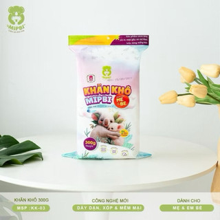 Khăn Vải Khô Mipbi Chính Hãng – Khăn Khô Đa Năng Cho Bé, Khăn Lau Mặt, Thay Khăn Ướt An Toàn