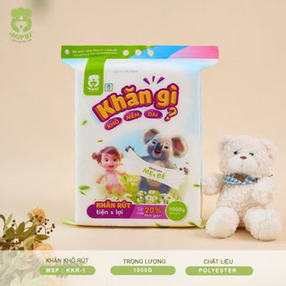 Khăn Vải Khô Mipbi Chính Hãng – Khăn Khô Đa Năng Cho Bé, Khăn Lau Mặt, Thay Khăn Ướt An Toàn