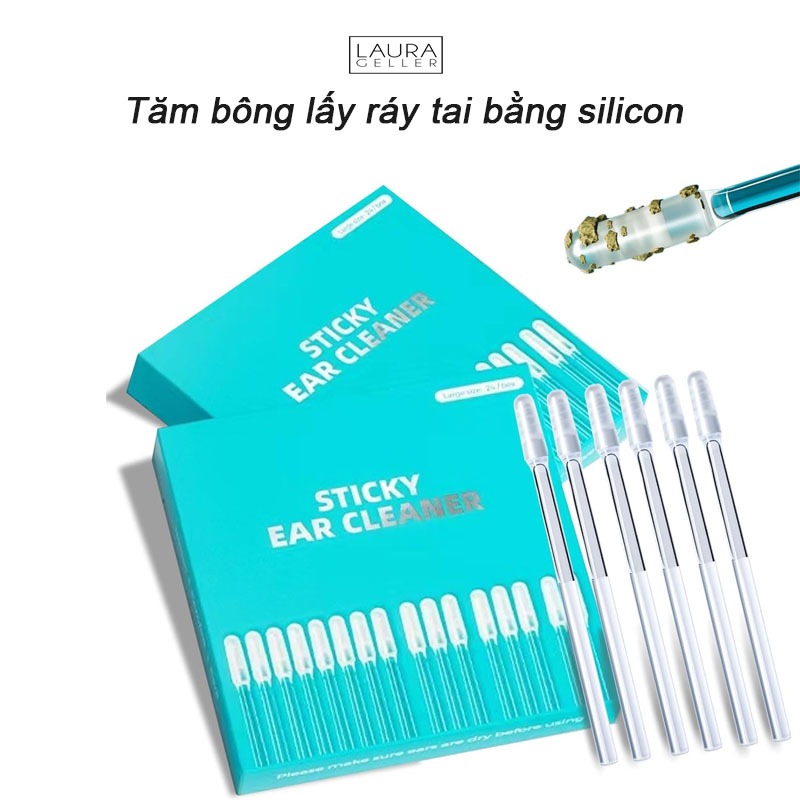 Tăm Bông Ráy Tai Bằng Silicon Mềm Bám Dính, An Toàn Cho Tai - Hộp Tăm ...