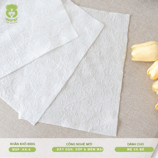 Khăn Vải Khô Mipbi Chính Hãng – Khăn Khô Đa Năng Cho Bé, Khăn Lau Mặt, Thay Khăn Ướt An Toàn
