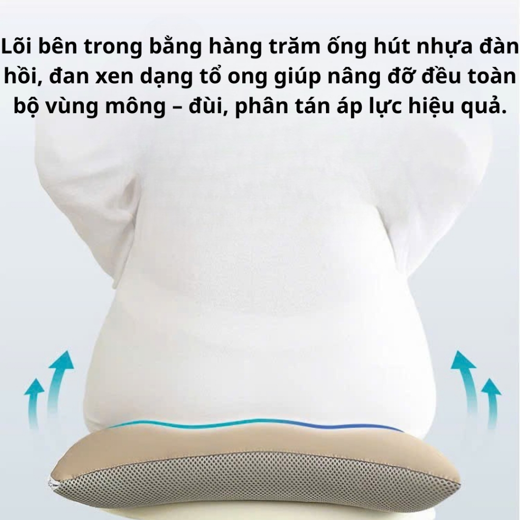Gối Chống Loét Áp Lực – Dành Cho Người Bệnh Nằm Lâu, Tai Biến , Người ngồi lâu làm văn phòng