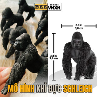 Mô hình động vật Schleich Khỉ đột đúc đặc xuất Đức cao cấp BEE VNXK