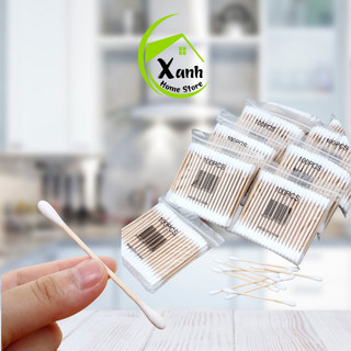 [Combot 10 Gói] Tăm Bông Ngoáy Tai Đa Năng Gói 100 Chiếc GD154 - Gói 100 Chiếc Tăm Bông Vệ Sinh Trang Điểm