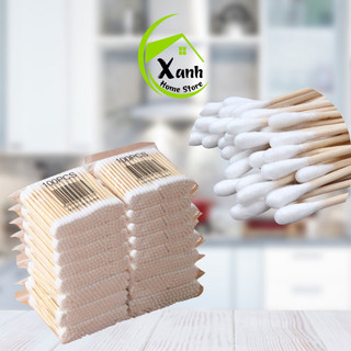 [Combot 10 Gói] Tăm Bông Ngoáy Tai Đa Năng Gói 100 Chiếc GD154 - Gói 100 Chiếc Tăm Bông Vệ Sinh Trang Điểm
