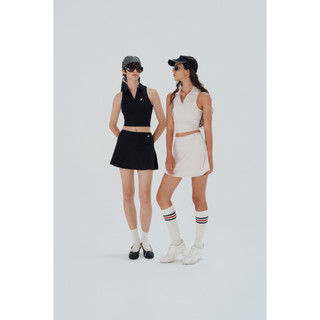 THEKIM Set váy Pickleball, tennis áo ba lỗ cổ đức ( có mút ngực tháo rời ) , chân váy ngắn thể thao xẻ CS325