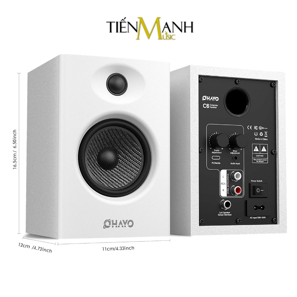 [Chính Hãng, BH 1 Năm] Loa Kiểm Âm Ohayo C6 - Bluetooth 5.3, 60W, Tùy Chỉnh Bass Treble, Hỗ Trợ DAC, RCA, AUX | BigBuy360 - bigbuy360.vn