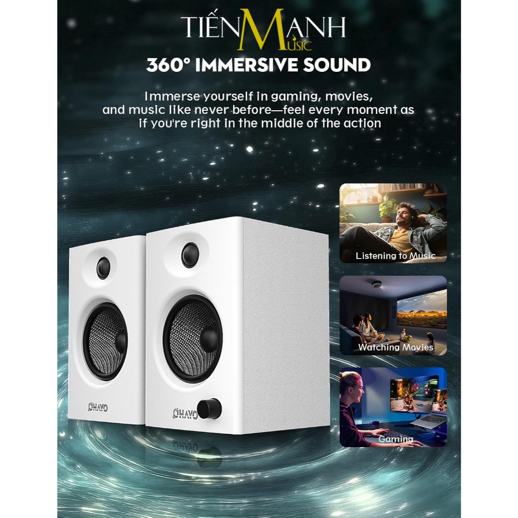 [Chính Hãng, BH 1 Năm] Loa Kiểm Âm Ohayo C6 - Bluetooth 5.3, 60W, Tùy Chỉnh Bass Treble, Hỗ Trợ DAC, RCA, AUX | BigBuy360 - bigbuy360.vn