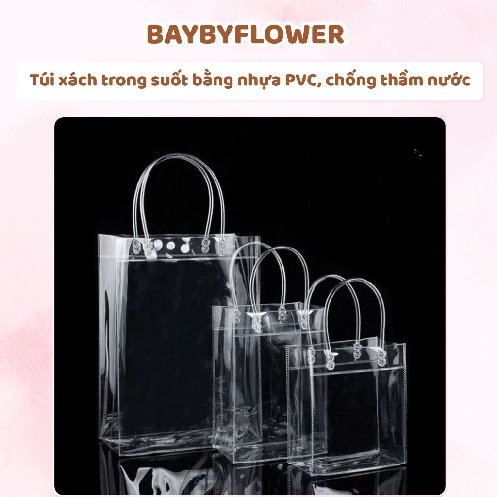 Túi xách trong suốt bằng nhựa PVC Hà Trang, túi chống thấm nước cao cấp ...